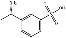3-[(1S)-1-氨乙基]-苯磺酸 结构式