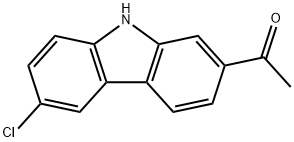 1-(6-Chloro-9H-carbazol-2-yl)ethanone (Carprofen Impurity) Struktur