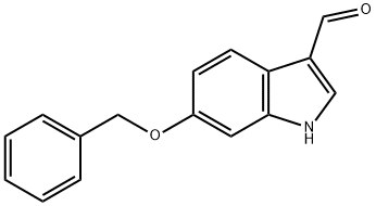 6-ベンジルオキシインドール-3-カルボキシアルデヒド 化学構造式