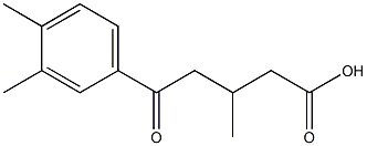 5-(3,4-DIMETHYLPHENYL)-3-METHYL-5-OXOVALERIC ACID Struktur