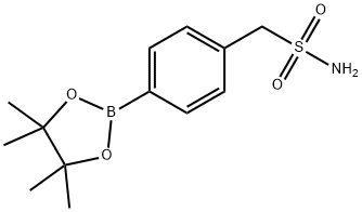 (4-(4,4,5,5-四甲基-1,3,2-二氧苯并呋喃-2-基)苯基)甲磺酰胺 结构式