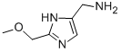 1H-Imidazole-5-methanamine,  2-(methoxymethyl)- 结构式