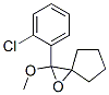 2-(2-クロロフェニル)-2-メトキシ-1-オキサスピロ[2.4]ヘプタン 化学構造式