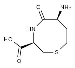 2H-1,4-Thiazocine-3-carboxylicacid,6-aminohexahydro-5-oxo-,(3R-cis)-(9CI) Struktur