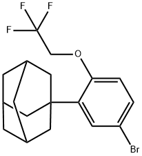 2-金刚烷-4-溴-1-(2,2,2-三氟乙氧基)苯 结构式