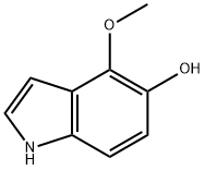 4-甲氧基-1H-吲哚-5-醇 结构式