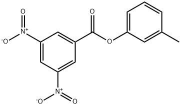 Benzoic acid, 3,5-dinitro-, 3-Methylphenyl ester Struktur