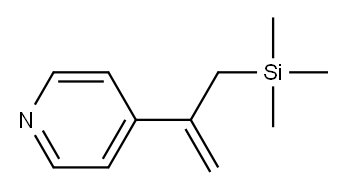 Pyridine, 4-[1-[(trimethylsilyl)methyl]ethenyl]- (9CI) Structure