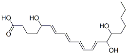 5,14,15-トリヒドロキシ-6,8,10,12-イコサテトラエン酸 化学構造式