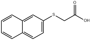(2-萘硫)乙酸, 93-21-0, 结构式