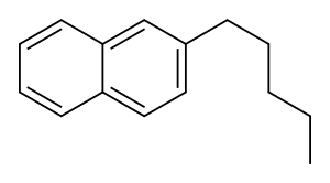 2-Pentylnaphthalene. Struktur