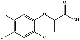2-(2,4,5-TRICHLOROPHENOXY)PROPIONIC ACID Struktur