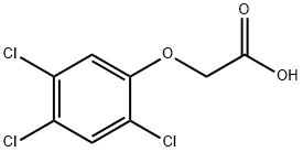 2,4,5-Trichlorophenoxyacetic acid Struktur