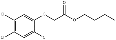 2,4,5-トリクロロフェノキシ酢酸ブチル 化学構造式