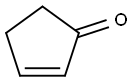 2-シクロペンテン-1-オン 化学構造式