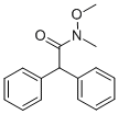 N-METHOXY-N-METHYL-2,2-DIPHENYL-ACETAMIDE 结构式