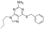 6-benzylsulfanyl-9-butyl-purin-2-amine 结构式