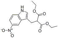 diethyl 2-[(5-nitro-1H-indol-3-yl)methyl]propanedioate 结构式