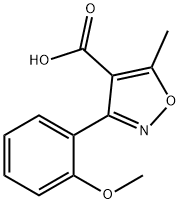 3-(2-甲氧基苯基)-5-甲基-2,3-二氢异恶唑-4-羧酸 结构式