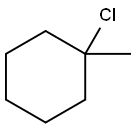1-クロロ-1-メチルシクロヘキサン 化学構造式