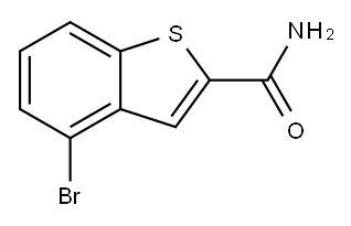 4-Bromo-1-benzothiophene-2-carboxamide Struktur
