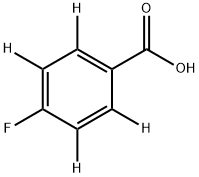 4-氟苯甲酸 D4, 93111-25-2, 结构式