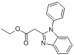 (1-PHENYL-1H-BENZOIMIDAZOL-2-YL)-ACETIC ACID ETHYL ESTER Structure