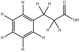 3-苯丙酸-D9 结构式
