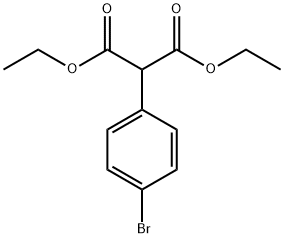 2-(4-溴苯基)-丙二酸-1,3-二乙酯 结构式