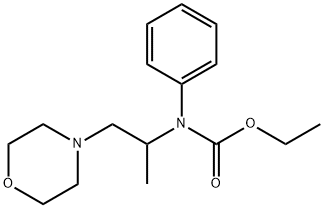 ethyl N-(1-morpholin-4-ylpropan-2-yl)-N-phenyl-carbamate 结构式