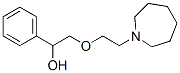 2-[2-(azepan-1-yl)ethoxy]-1-phenyl-ethanol Struktur