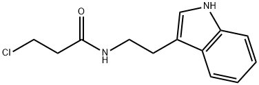 3-CHLORO-N-[2-(1H-INDOL-3-YL)ETHYL]PROPANAMIDE 结构式