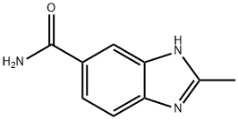 2-甲基-1H-苯并[D]咪唑-6-甲酰胺 结构式