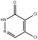 4,5-ジクロロ-3(2H)-ピリダジノン 化学構造式