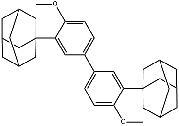 2,2'-Bis-(1-adaMantyl)-4,4'-diMethoxybiphenyl Struktur