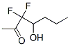 2-Heptanone,  3,3-difluoro-4-hydroxy- Struktur