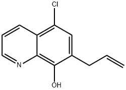 7-烯丙基-5-氯喹啉-8-醇 结构式
