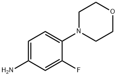 3-氟-4-(4-吗啉基)-苯胺, 93246-53-8, 结构式