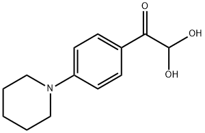 4-PIPERIDINYLPHENYLGLYOXAL HYDRATE Struktur