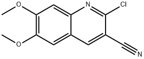 2-CHLORO-6,7-DIMETHOXY-3-QUINOLINECARBONITRILE Struktur
