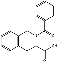 2-苯甲酰-1,2,3,4-四氢-3-异喹啉羧酸 结构式