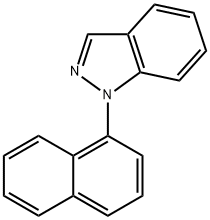 1-NAPHTHALEN-1-YL-1H-INDAZOLE 结构式