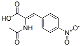 (Z)-2-ACETAMIDO-3-(4-NITROPHENYL)ACRYLIC ACID 结构式