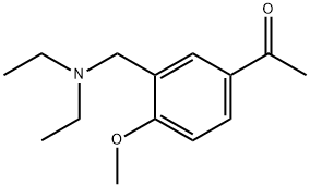 1-{3-[(二乙氨基)甲基]-4-甲氧基苯基}乙-1-酮, 93344-82-2, 结构式