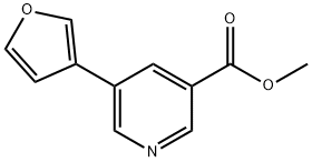 5-(呋喃-3-基)烟酸甲酯 结构式