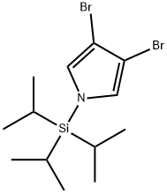 N-(TRIISOPROPYLSILYL)-3,4-DIBROMOPYRROLE Struktur