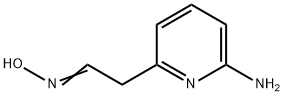 (1E)-(6-アミノピリジン-2-イル)アセトアルデヒドオキシム 化学構造式