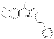 METHANONE, 1,3-BENZODIOXOL-5-YL[5-(2-PHENYLETHYL)-1H-PYRROL-2-YL]- Struktur