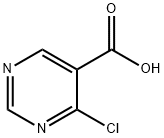 4-氯嘧啶-5-甲酸 结构式