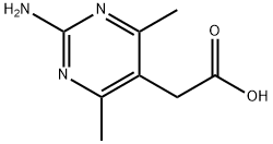(2-氨基-4,6-二甲基-5-嘧啶基)乙酸, 933687-60-6, 结构式